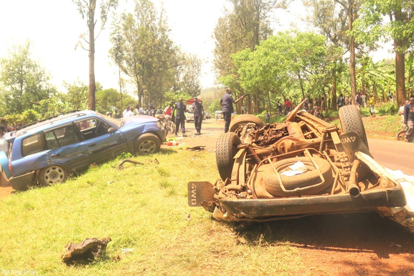 The scene was horrible as the omnibus was flattened on the ground leaving virtually nobody alive. (Stephen Rwembeho)