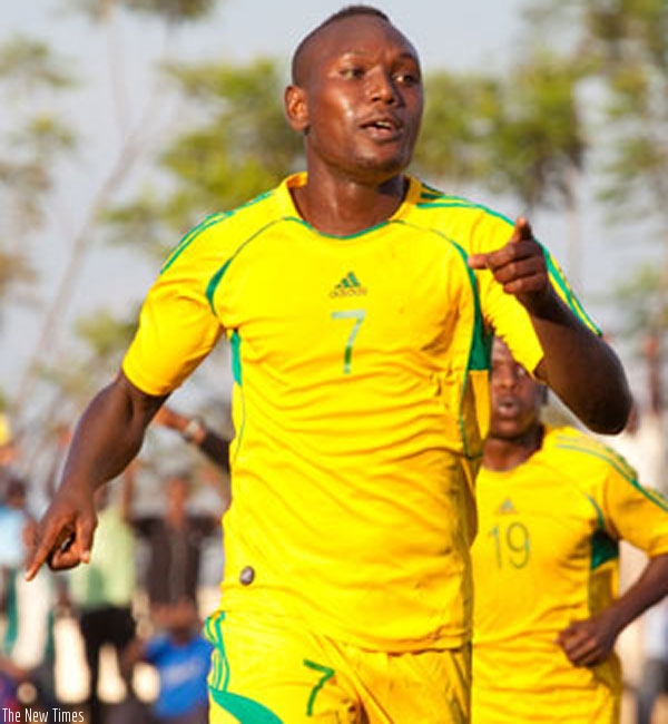 Rodrigue Murengezi scored AS Kigali's first goal as they defeated Rayon Sports yesterday. (File)