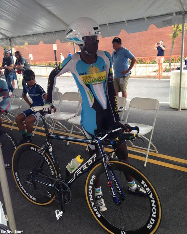 Team Rwanda cyclist Jeanne d'Arc Girubuntu became the first female Black African to compete at the World Championships. (Courtesy)