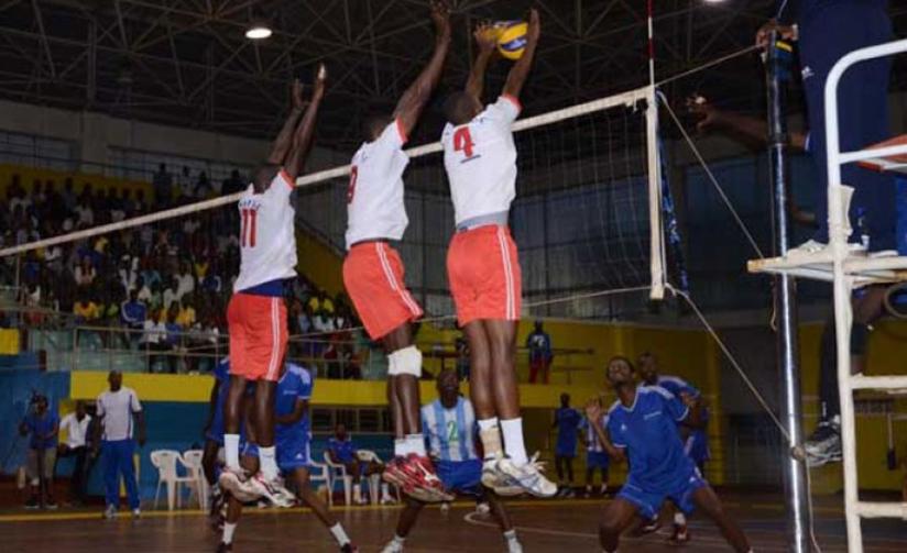 INATEK players block a shot in a game against Rayon Sports earlier this year. (File)