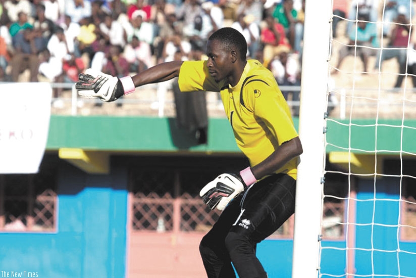Experienced goalkeeper Eric Ndayishimiye will be critical in Rayon Sports' ambitions this season. (File)