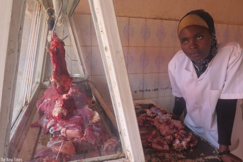 The price of meat is at Rwf2,200 per kilo, unchanged compared to last week in all city suburbs. (Shamim Nirere)