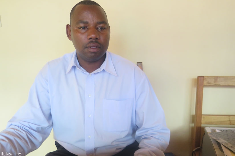 Urimubenshi is in love with coffee. He says the perfection in him dictates that he produces the best. (Shamim Nirere)