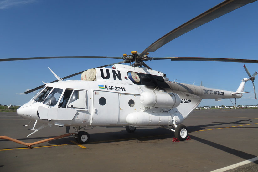 President Kagame has pledged two more attack helicopters to help bolster UN peacekeeping operations. (Photo: RDF)