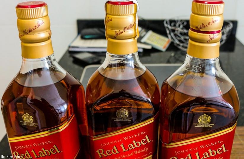 Johnny Walker Red Label. Police have busted tt   distributors of counterfeit of the whisky brand. (Internet photo)