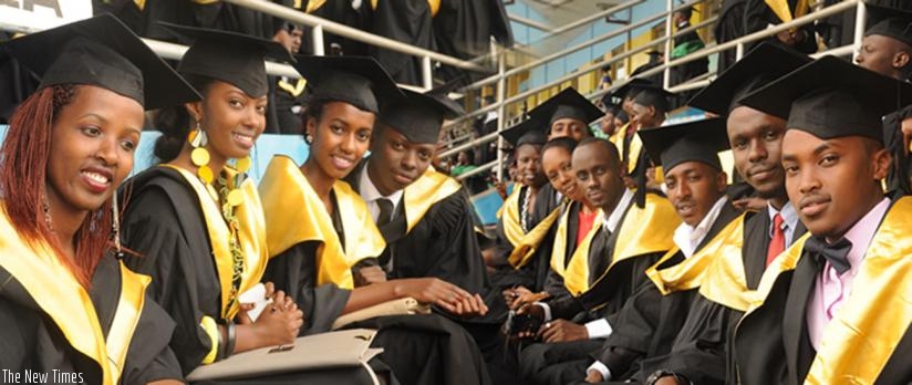 University of Rwanda graduates. Rwanda could be an ideal location for students from other countries pursuing higher education. (File)