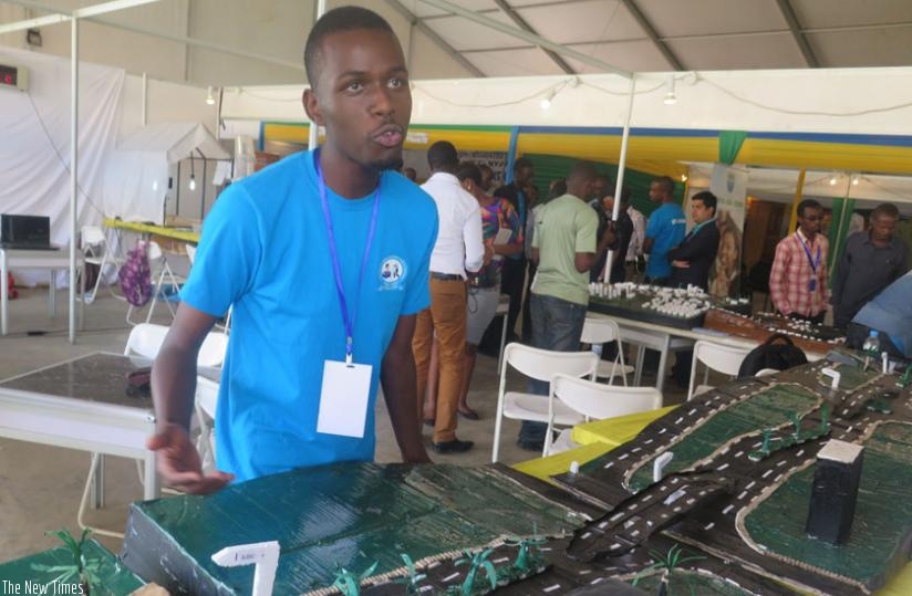 IPRC-Kigali students showcase their products at the TVET expo in Gikondo. (Lydia Atieno)