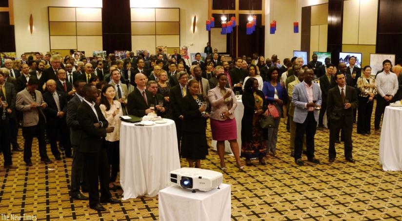 Guests at Korea National Foundation Day celebrations in Kigali.