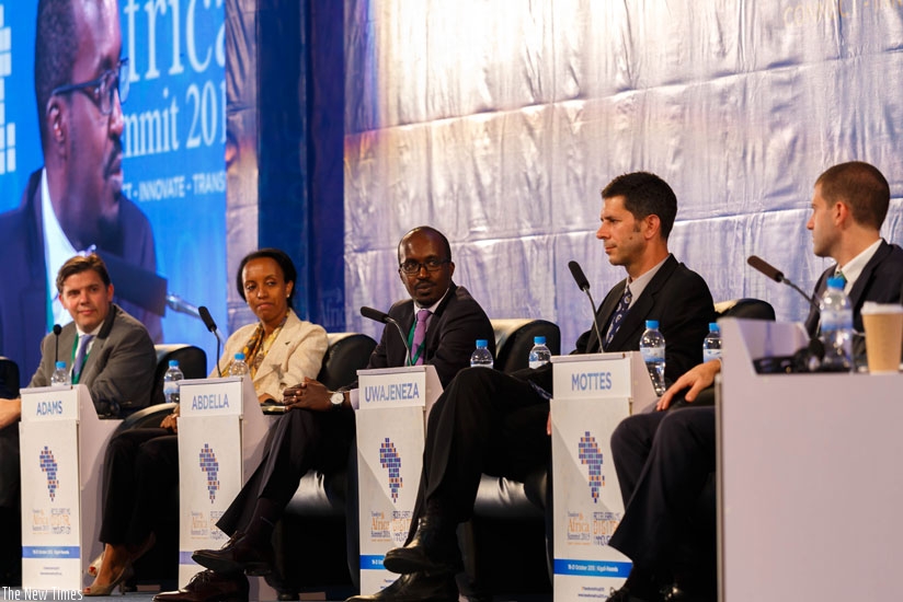 Panelists at the on-going Transform Africa Summit in Kigali yesterday. (Timothy Kisambira)