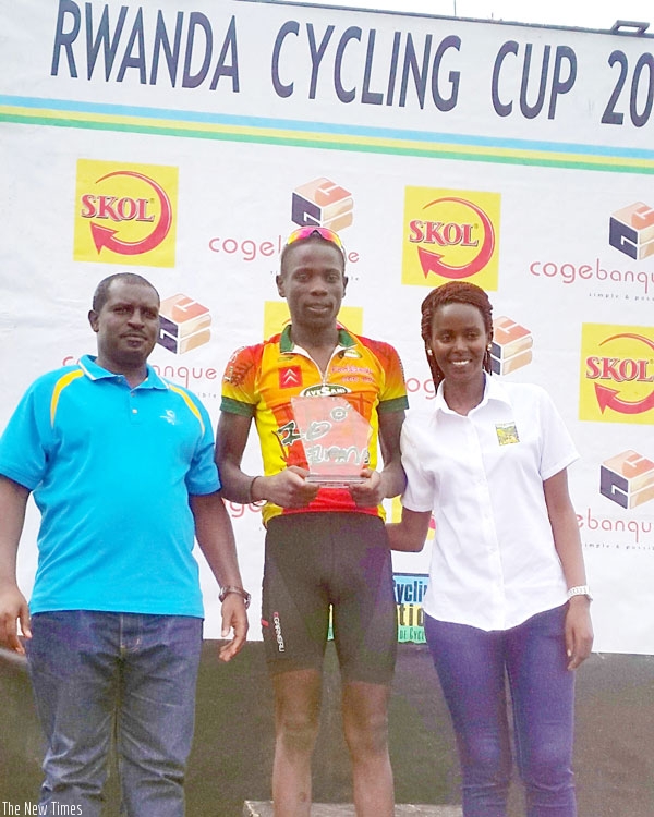 Nsengimana emerged overall winner and the best U-23 rider of the Rwanda Cycling Cup that ended yesterday. (Usher Komugisha)
