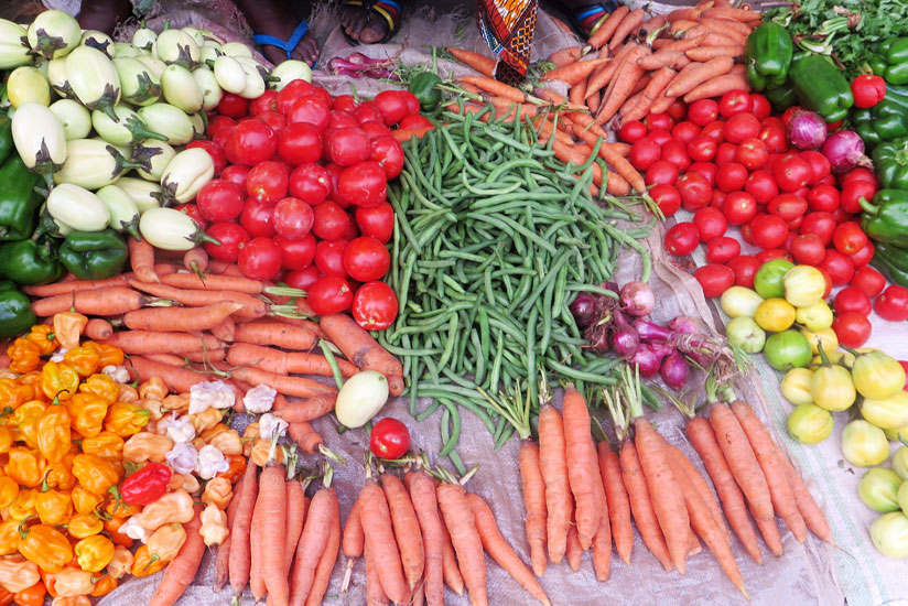 Prices of a number of vegetables were unchanged. (Shamim Nirere)