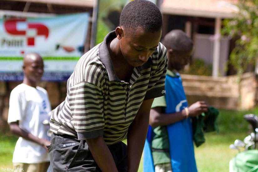 Aphrodis Nyirinkwaya, the top-ranked amateur golfer in Rwanda. (File)