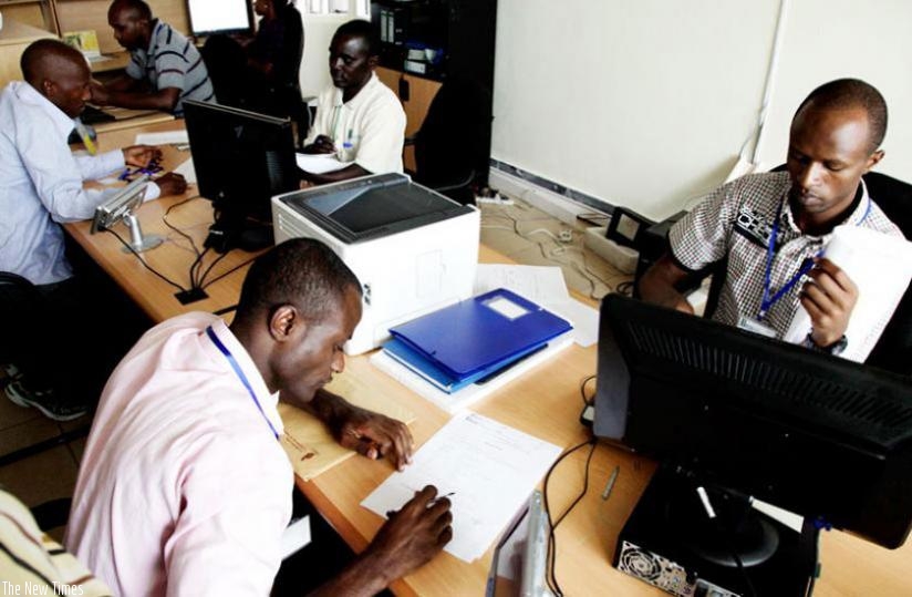 People register businesses at Rwanda Development Board. (File)