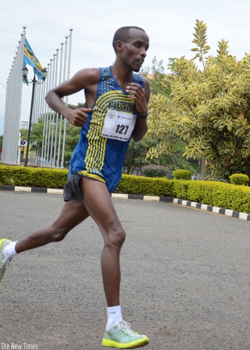 Muhitira beat off stiff challenge from rivals Eric Sebahire and Alexis Nizeyimana to win gold. (Sam Ngendahimana)