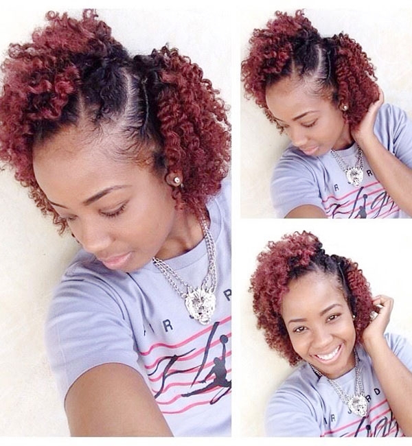 You can find hairstyles for a short hair do. (Net photos)