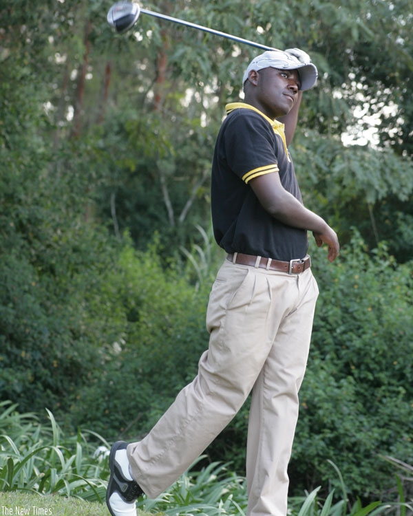 Rwanda's number one, Jean Baptiste Hakizimana, during a past event. He won last year's Rwanda Open in the professioal category. (File)