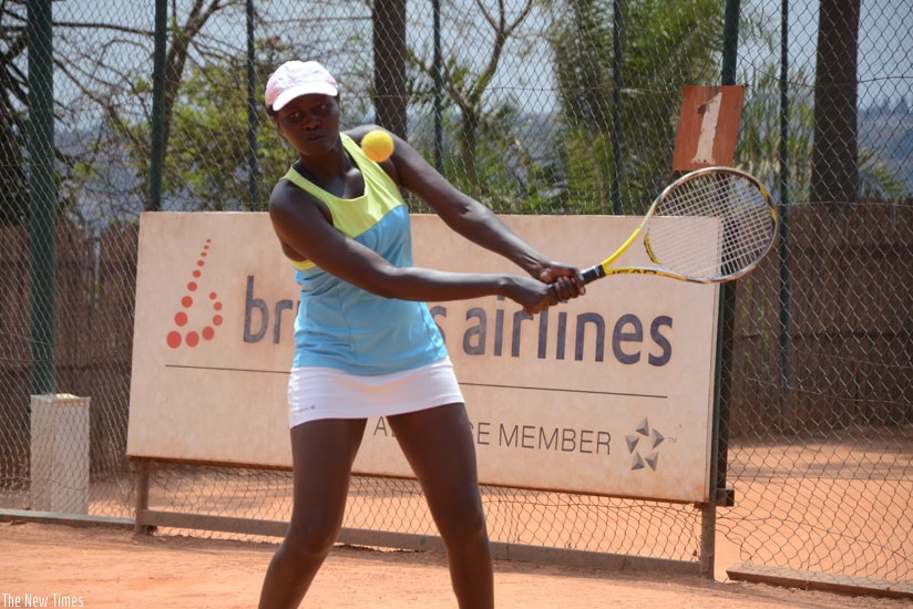 Rwanda's women number one Megane Ingabire is looking to win her first Uganda Open title. (S. Ngendahimana)