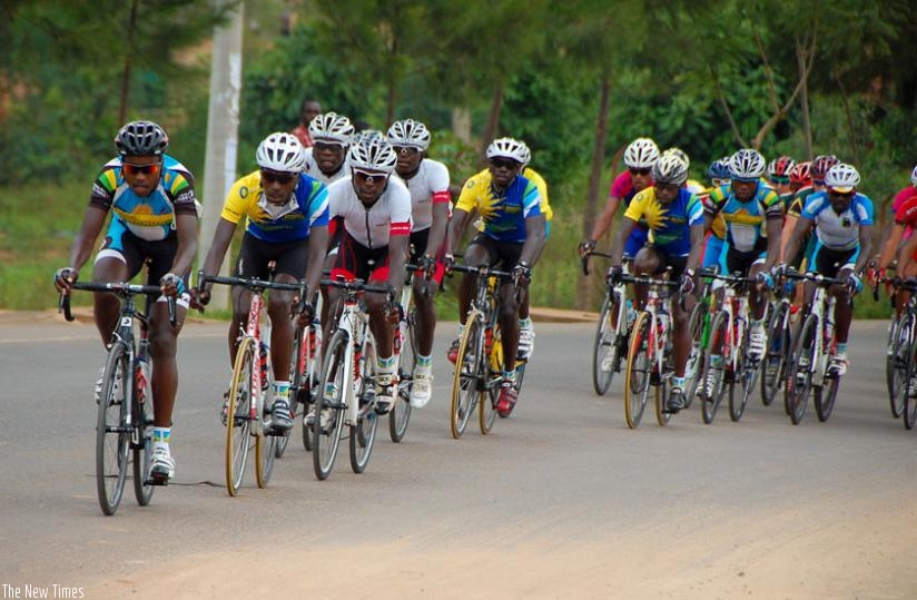 Team Rwanda riders during a race recently. The Cyclists demanded to be paid before they can prepare for Tour du Rwanda. (File)