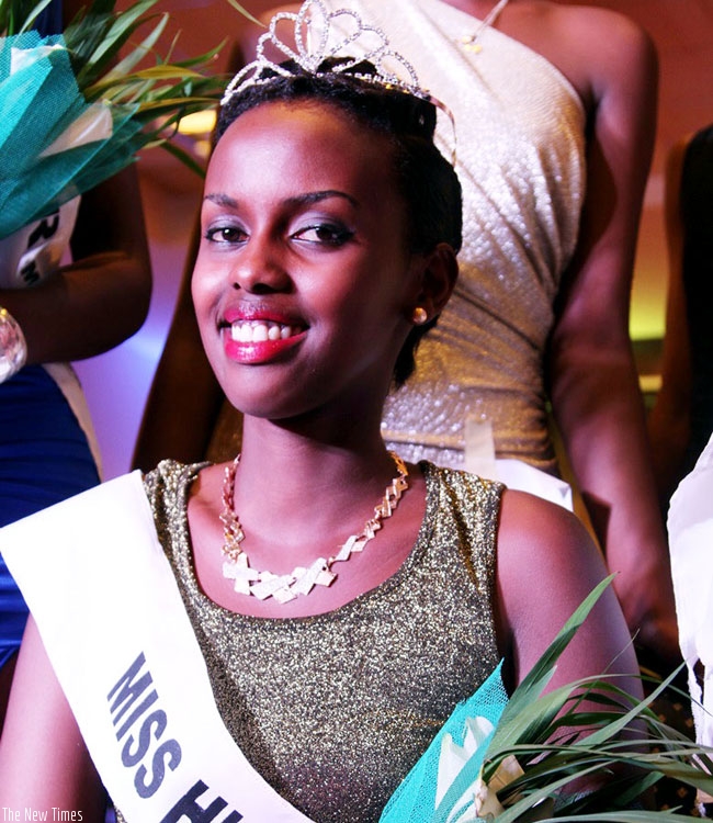 Irebe on the night she was crowned Miss High School. (Courtesy photo)