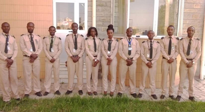 Rwandan students who graduated in aviation mechanics in Ethiopia. (Courtesy)