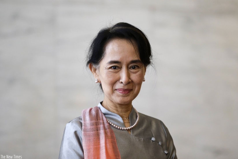 Myanmar pro-democracy leader Aung San Suu Kyi. (Internet photo)