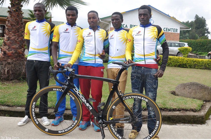 (L-R) - Nsengimana, Uwizeyimana, Hadi (captain), Byukusenge and Ndayisenga, comprise Team Karisimbi. (File)