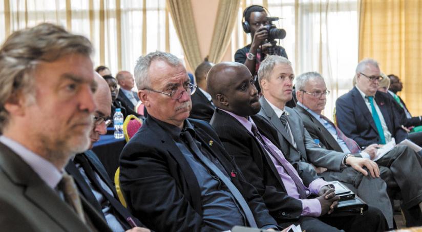 Some of the Belgian investors and local business-people who attended the forum on Monday. (Doreen Umutesi)