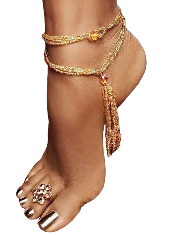 It is good to have a variety of ankle bracelets that can be changed from time to time. (Net photos)