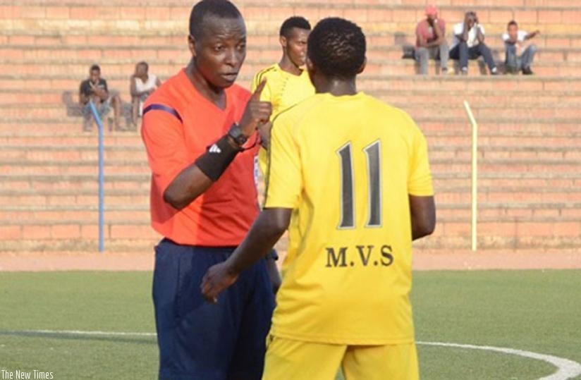 Hudu Munyemana seen here officiating in a past local football league match. (File)
