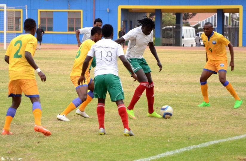 Rwanda beat Ethiopia 3-1 (above) in an international friendly on September 1, 2015 at Amahoro national stadium. (S. Ngendahimana)