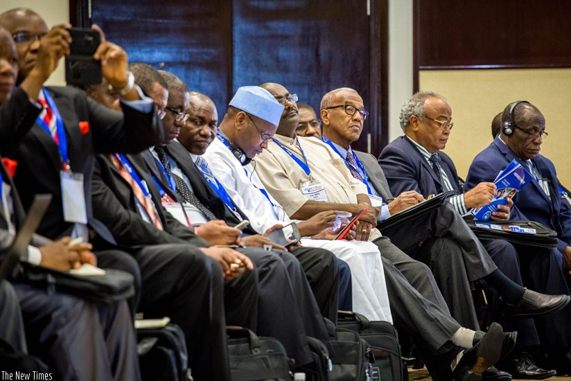 A cross section of delegates at a meeting of academics and researchers in Kigali on June 2, 2015. (File)