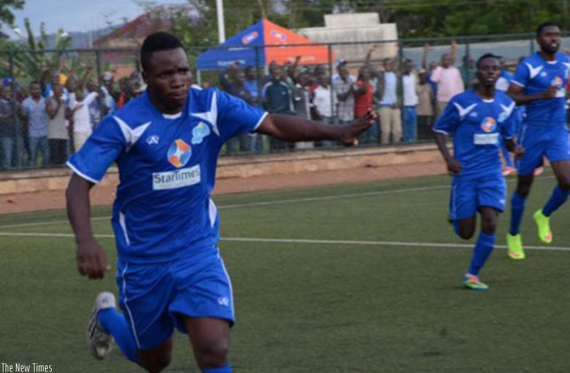 Mustapha Nsengimana netted Rayon Sports' lone goal against Gicumbi on Wednesday. (Courtesy)