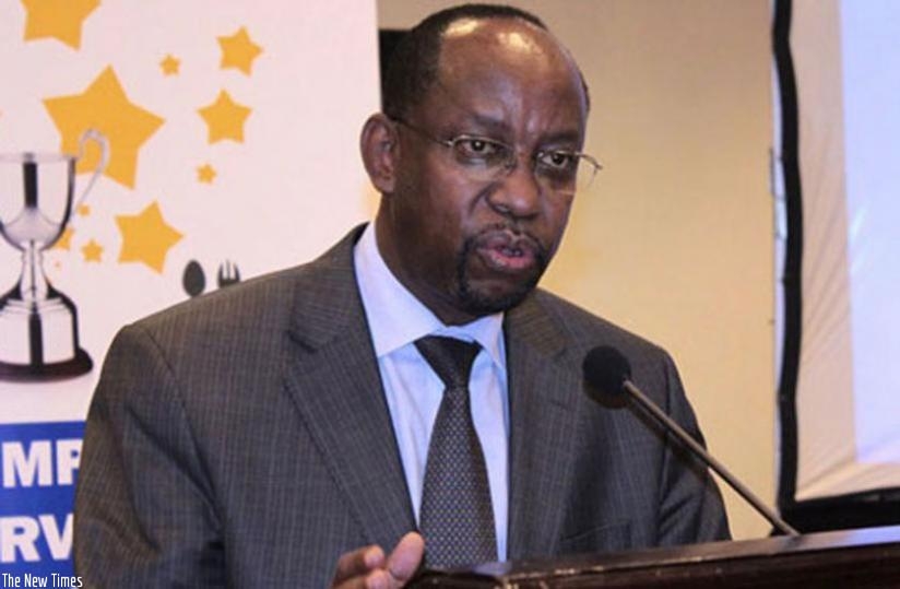 John Gara, the Chairperson of the Rwanda Law Reform Commission, speaks at a past event. (File)