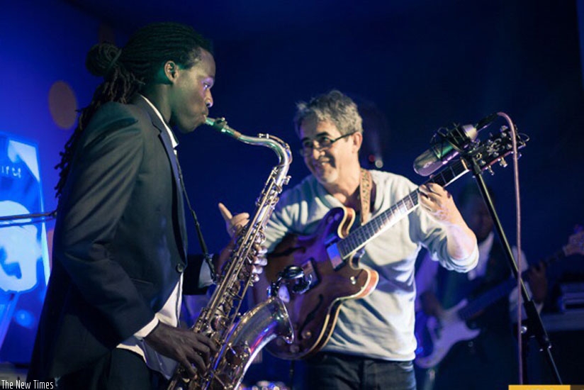 Herbert Rock and Tito al Uribe perform at the event which attracted Jazz lovers. (All photos Courtesy)