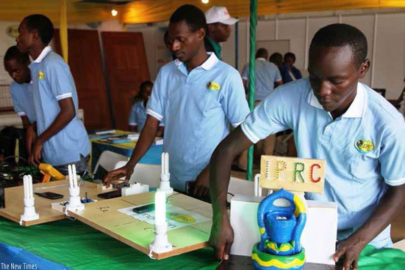 Students of Integrated Polytechnic Regional Center (IPRC) Kigali in a laboratory. The choice of a higher institution of learning should align with the studentu2019s academic goals. (File)