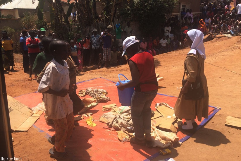 A scene in the play as it is staged to the community. (Courtesy)