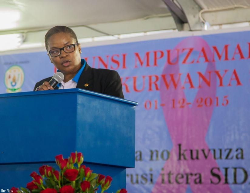 Sibongile says preventing HIV in children secures the future. (F. Niyigena)