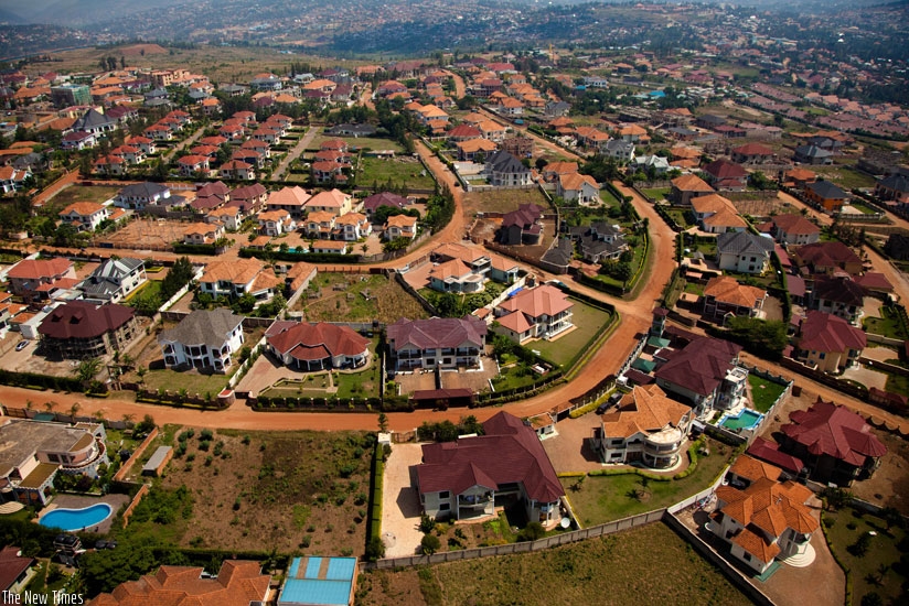 An aerial view of the Kibagabaga estate. A 2012 housing survey found that the City's current population will more than triple to over 5.3 million people by 2040, something that will present the City with immense urban housing pressure. (Timothy Kisambira)