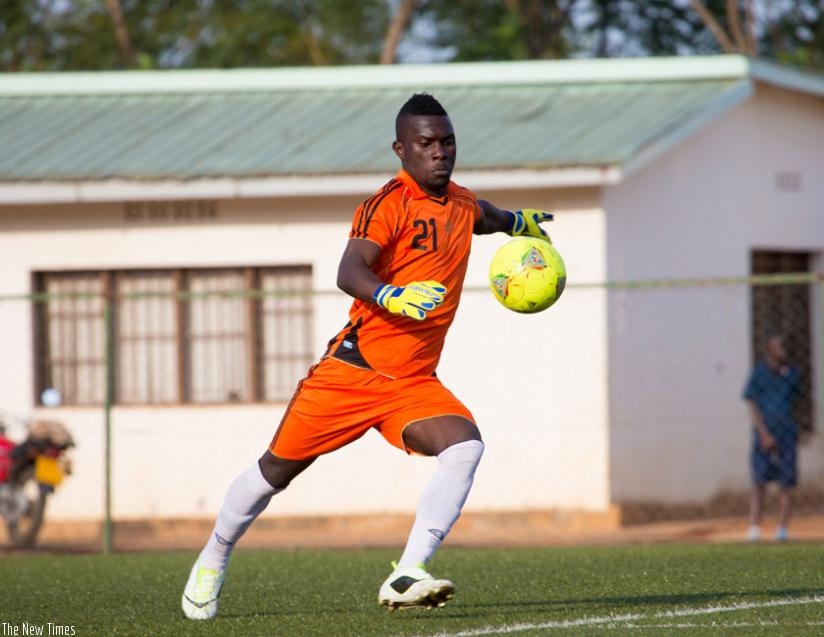 Goalkeeper Shamiru Bate was the hero for AS Kigali in the final on Saturday. (T. Kisambira)