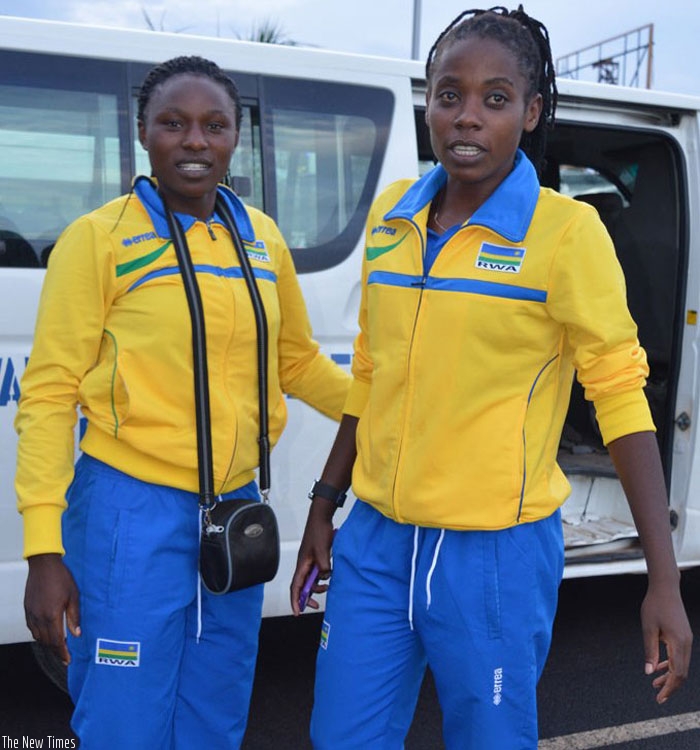 Mutatsimpundu and Nzayisenga won gold at the just concluded Castle Lite International Beach Volleyball tournament. (File)