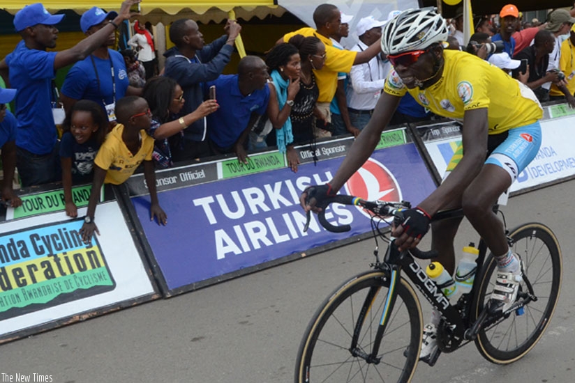Jean Bosco Nsengimana  dominated this year's Tour du Rwanda from start to finish. (S. Ngendahimana)