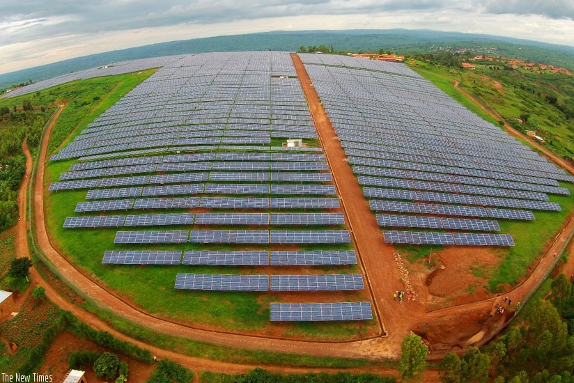 The 8.5MW Gigawatt solar farm in Rwamagana District launched in February. (Net photo)