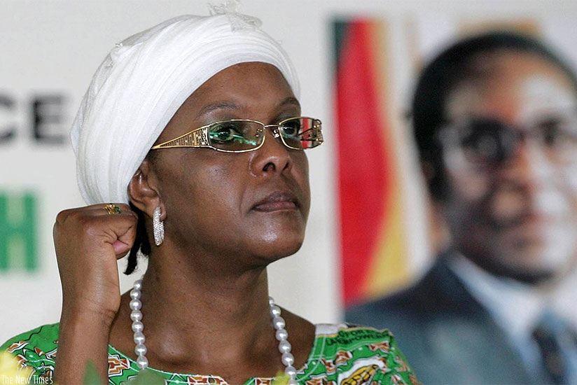Grace Mugabe at a Zanu-PF party meeting near Harare in 2010. (Photograph: Philimon Bulawayo / Reuters)