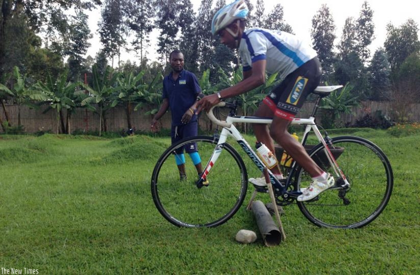 One of the junior cyclists trains at the Elite Africa Rising Cycling Center in Musanze. East African Cycling Federations have been urged to promote the sport in their respective countries. (Courtesy)