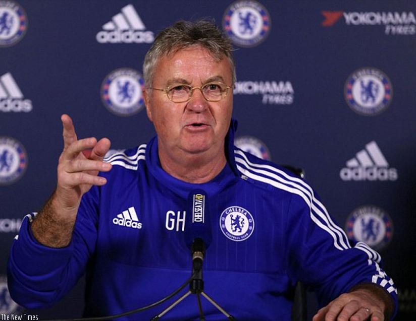 Chelsea's interim manager Guus Hiddink. (Net photo)