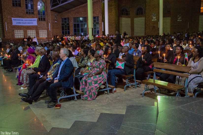Hundreds of Burundian refugees in Rwanda gathered at Regina Pacis Parish in Kigali on Monday to pray for peace in their country. (Faustin Niyigena)