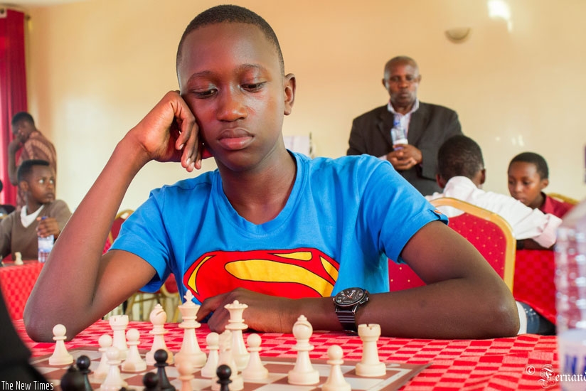 Kevin Marius Ikuzwe, 12, is destined to be a star. The federation has promised to support him to develop his game. (Courtesy)