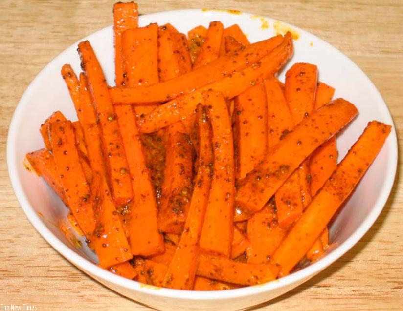 A dish with carrot chops ready for consumption. (Net photo)