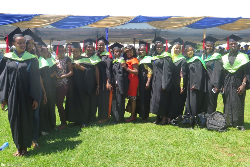 Mount Kenya University students at a recent graduation. (Photo by Solomon Asaba)
