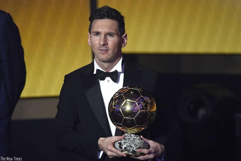 Lionel Messi has been named the world's best footballer for a fifth time.